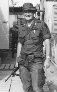Maj. Robert Black is pictured in 1967 in Rach Kien Province where he served as a military advisor. Photo provided.