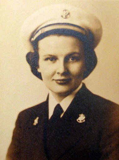 Millie Edsall is pictured in her winter Navy uniform. She served as a Navy nurse in World War II. Photo provided