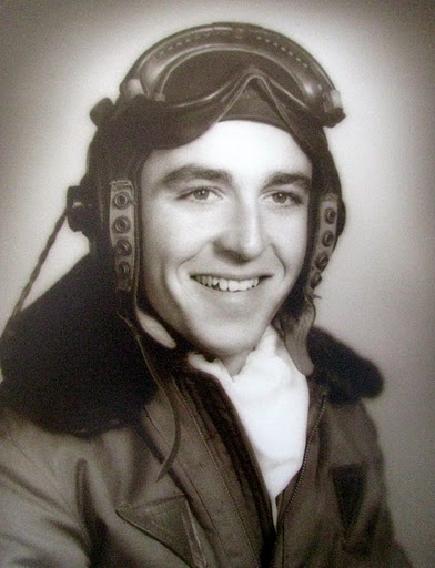 At 21 he was taking Primary Flight Training at Randolph Air Force Base, Texas in 1948 when this picture was taken in his leather flying jacket, flying cap and goggles. Photo provided.