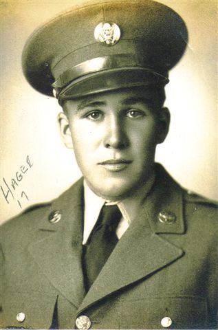 Hager Blair of Englewood, Fla. pictured as a young Air Force recruit shortly after he joined the service during World War II. Photo provided