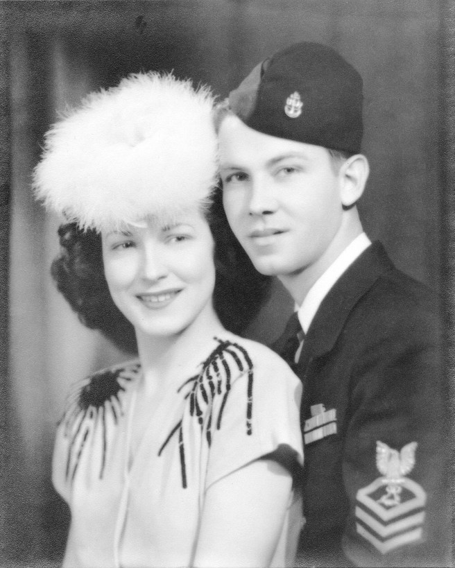 Augerson and his bride Betty Jane Boyle in New York City. Photo provided