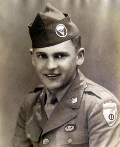 This is Harry Kaplun on Sept. 11, 1943 shortly after graduating from jump school. He served in the 11th Airborne Division in the Pacific during the Second World War. Photo provided