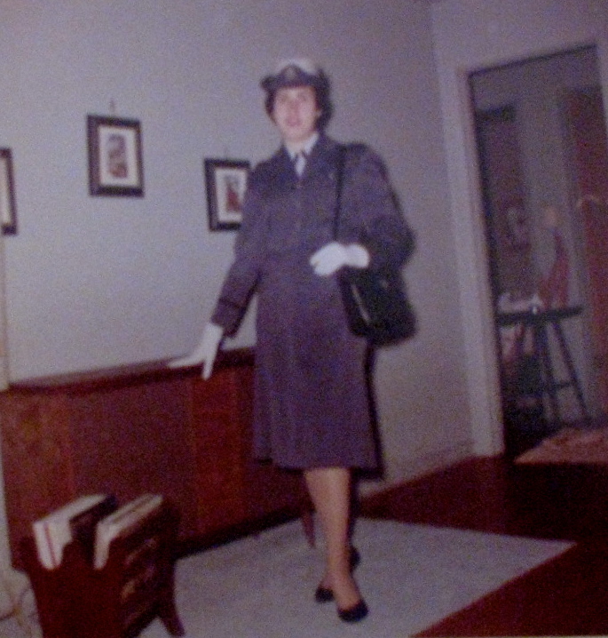 Jean Carr of Burnt Store Isles, south of Punta Gorda, is pictured in the 1960s in her Air Force nurse dress uniform, complete with white gloves during the Cuban Missile Crisis. Photo provided by Jean Carr