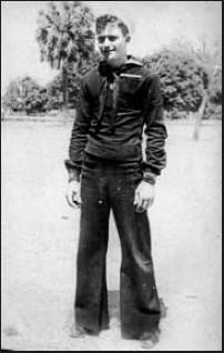 This was Wilbur Kinney at 17 when he went aboard the carrier Yorktown at Portsmouth, Va., right out of boot camp in 1942. Photo provided