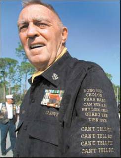   Richard Cook of Port Charlotte took boat rides with Navy SEALs while serving in Vietnam in 1967-68. Sometimes they were wild rides.  Sun photo by Dana Clausing