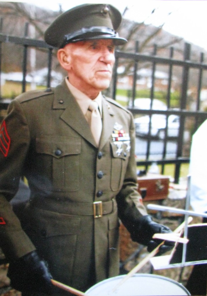 Ditto in his Class A dress uniform in recent years. He was a drummer in a burial service at Rocky Gap Veterans Cemetery near Berkeley Springs, W. Va. Photo provided