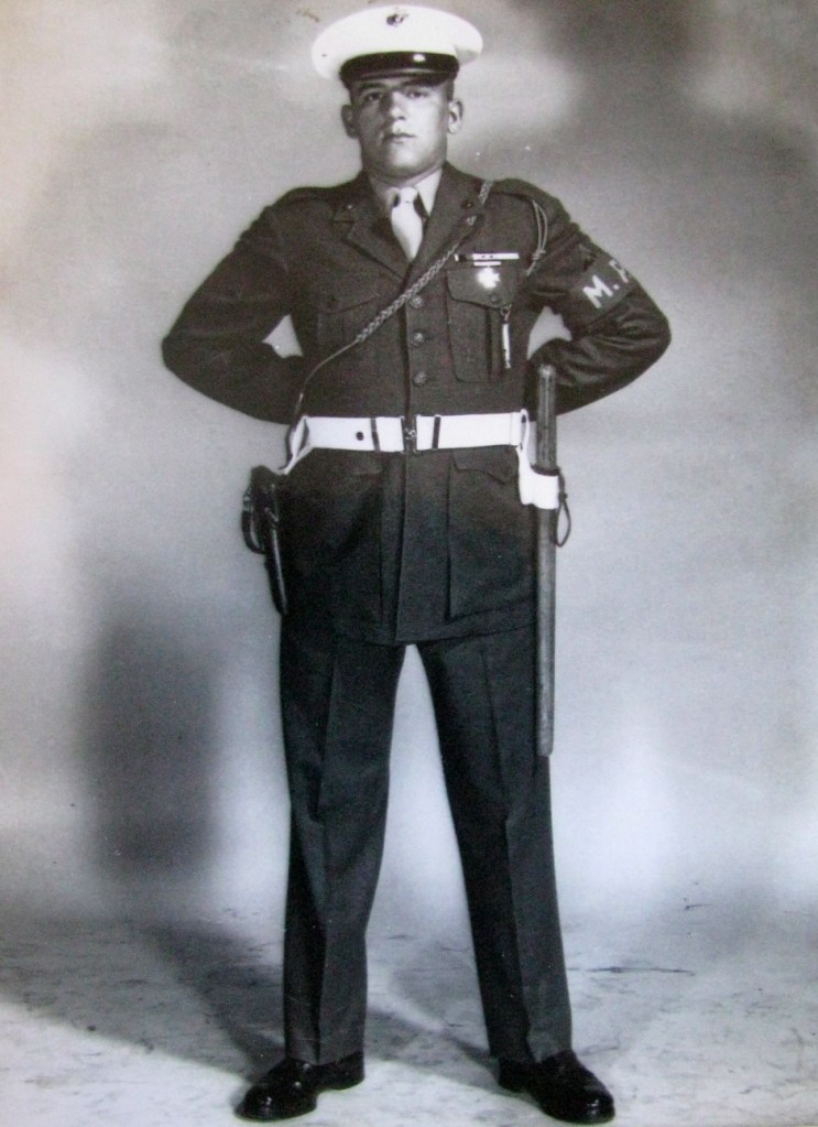 Bill Ditto in his Military Police outfit when he served in the Marine Corps during the Korean War. Photo provided
