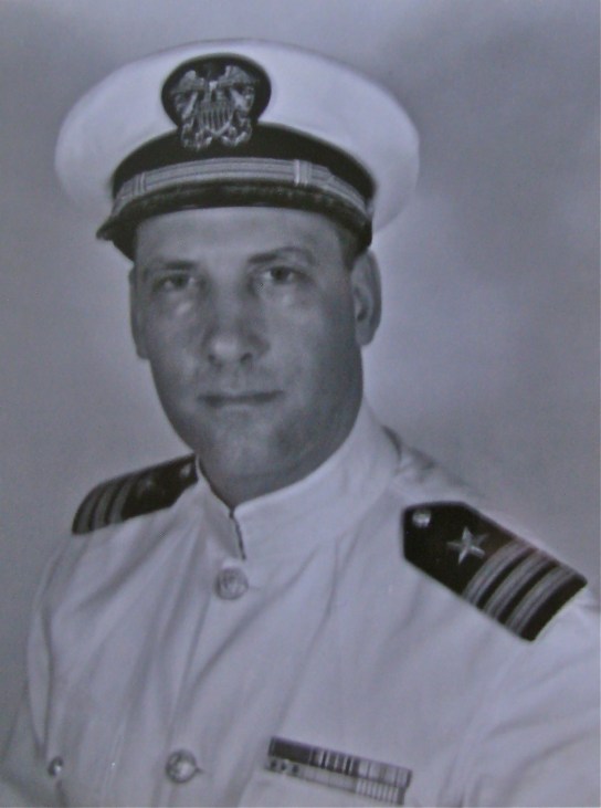 Cmdr. Philip Merrill is pictured in his summer dress uniform. He served in the U.S. Navy and the Reserves from 1943 until 1976. Photo provided