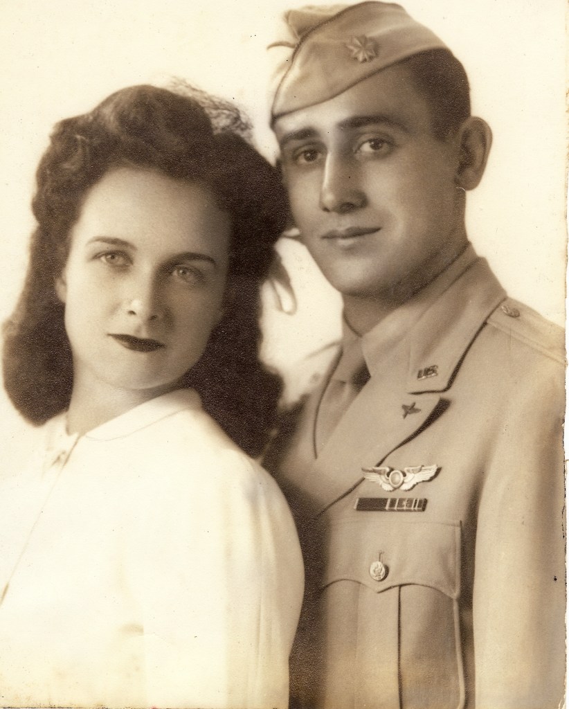Like thousands of other young couples, Lulubelle Gaehner and Lt. Bruno Virgili were married weeks before he flew off during World War II. He didn't see his new bride for three long years, until war's end. Photo provided