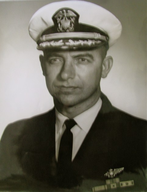Cmdr. Thomas is pictured in this formal photograph about the time he retired from the Navy at 39 in 1971. Photo provided