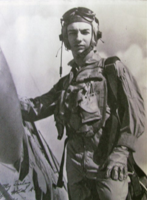 Bob Thomas was 20 when this picture was taken while he was learning to fly in 1951 at Pensacola Naval Air Station. He is standing on the wing of an SNJ Navy two-seated trainer. Photo provided