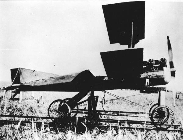 This World War I flying bomb was tested at Carlstrom Field, near Arcadia, in October 1918 just before the end of the war. Its concept was the basis for the German V-1 "Buzz Bomb" used in WWII to devastate London. Photo provided by U.S. Cleveland