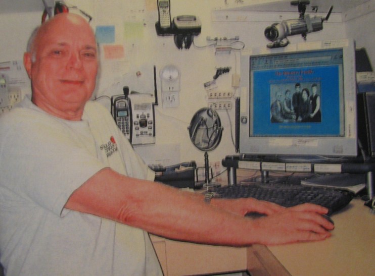 Robert Rienstra of Port Charlotte is pictured at the keyboard of his home computer. This is a far cry from the years he spent in a Japanese concentration camp as a child during WWII. For more about his life, check out his website at 