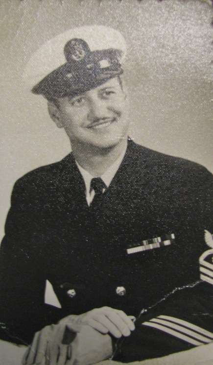 Medina's retirement picture. He was 37 and a Navy Chief when he got out of the service in 1966. Photo provided