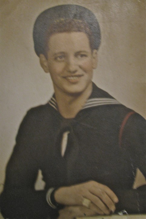 Joe Medina of Port Charlotte was just getting out of boot camp at Bainbridge, Md. in 1946. Photo provided 