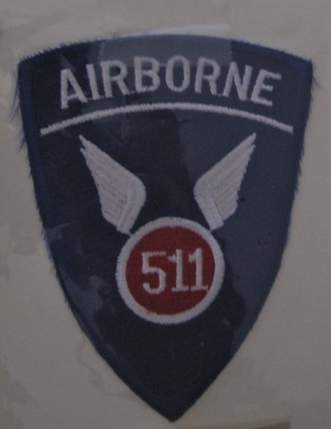  This 511 Parachute Infantry Regiment patch was worn by Carrico and the soldiers in this unit who fought in the Pacific during the Second World War. Sun photo by Don Moore 