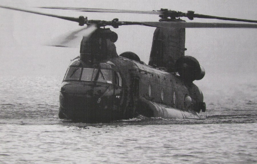 He flew a CH-47 Chinook helicopter like this when he returned to the States from Vietnam. Photo provided