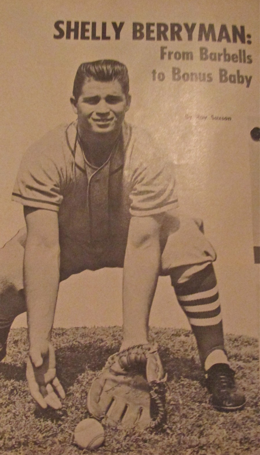  Berryman is the subject of a story in a body building publican that noter that once he became fit after body building, he signed a major league baseball contract with the Cincinnati Reds. Photo provided