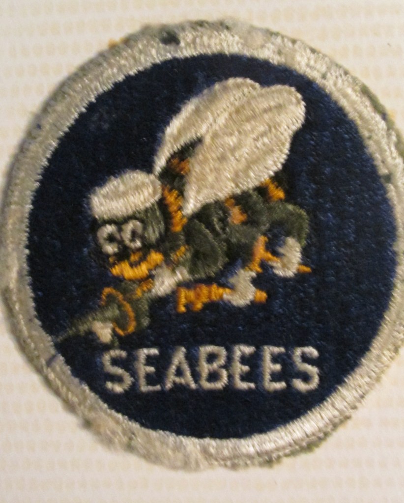  This is the Seabees shoulder patch during World War II that Hope and is buddies wore.
