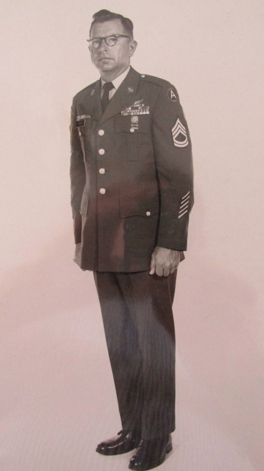 This is a picture of Sgt. 1st Class Fred Davis taken in 1973 shortly before he retired from the U.S. Army after serving in World War II and two tours in Vietnam. Photo provided 