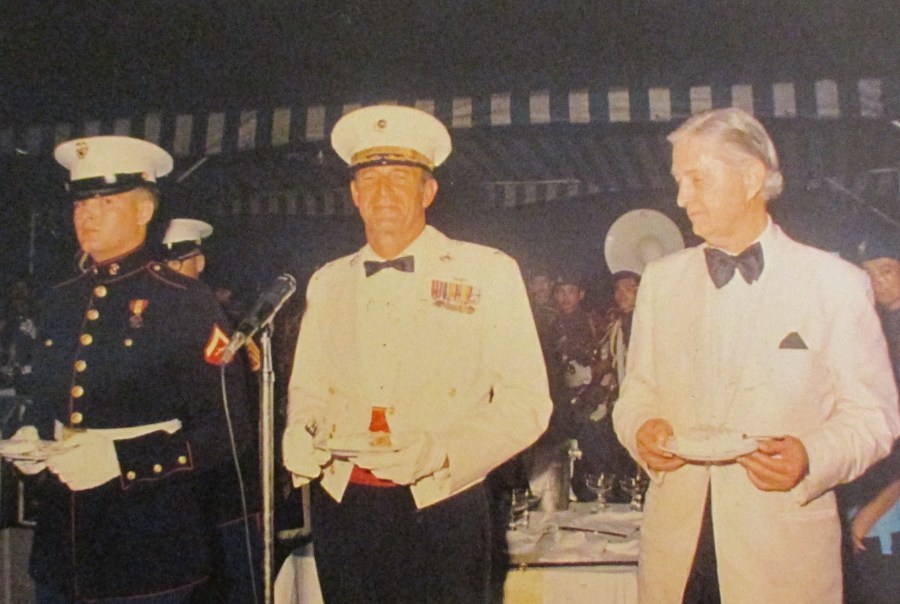 Smith took a bow for being the youngest Marine at the ball. Beside him was a colonel who was the oldest and Ambassador Graham Martin, the senior official on post. Photo provide
