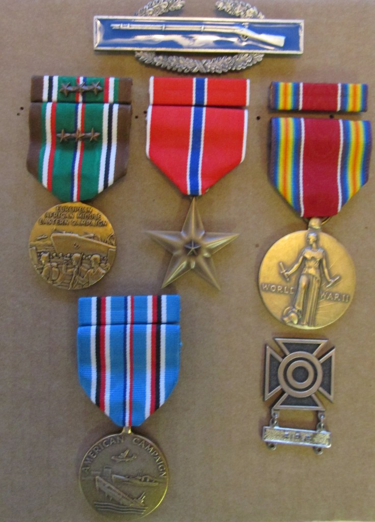 Di Gregorio's commendations include a Combat Infantryman's Badge, Bronze Star for Valor, World War II Victory Medal, Good Conduct Medal and Marksmanship Medal. Sun Photo by Don Moore 