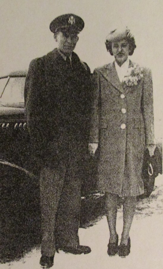 Floyd and Barbara Coffield on their wedding day, February 5, 1945. Photo provided