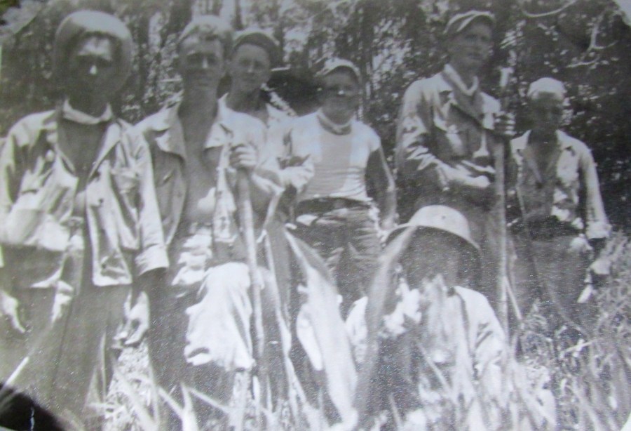  Bender and his buddies got together on New Hebrides as a member of a coastal artillery battalion in World War II. 